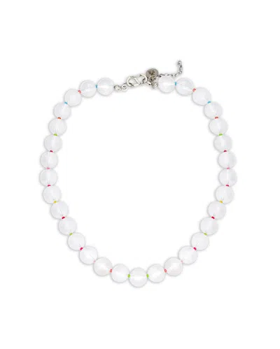 Kybele Studio Women's Gold Quartz Bonbon Necklace With Glass Spacers