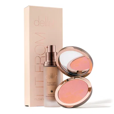 Delilah Brown / Neutrals Lit From Within Collection - Pure Light Illuminating Powder & Pure Light Liquid Rad