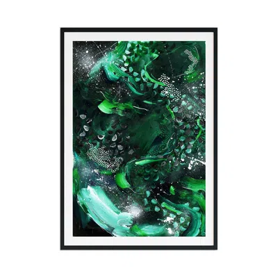 Jessica Slack Studio Black / White / Green They Say I Did Something Bad, Large Print