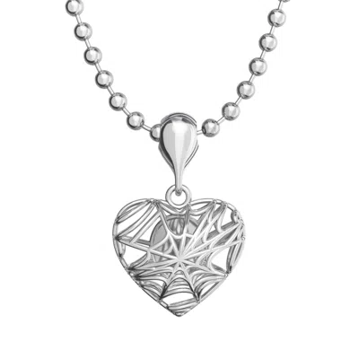 Bad Without Reason Women's Web Of Love Pendant - Sterling Silver