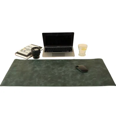 Leathere Luxurious Leather Desk Mat - Green - Tampa