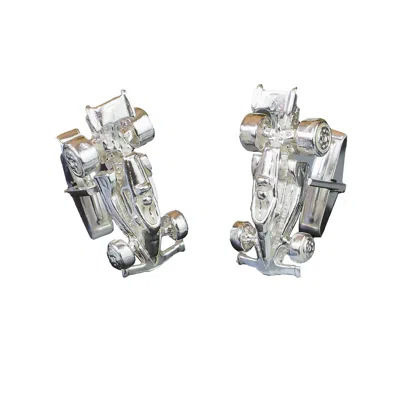 Simon Kemp Jewellers Men's Formula One Racing Car In Solid Sterling Silver