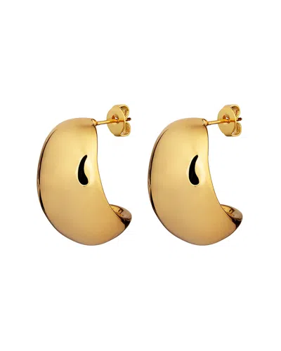 Crystals And Co Women's Medium Gold Bubble Dome Earrings