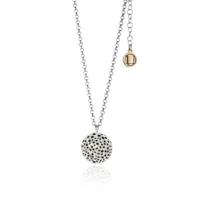 Unaloe Women's Sterling Silver Sphere Necklace