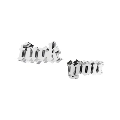 Bad Without Reason Women's Fuck You Earrings - Sterling Silver