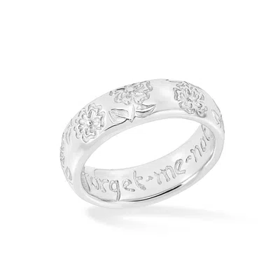 Dower & Hall Women's Forget Me Not Twinkle Ring In Sterling Silver