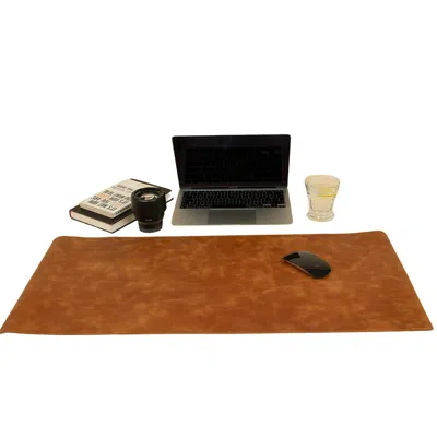 Leathere Luxurious Leather Desk Mat - Rich Brown - Tampa