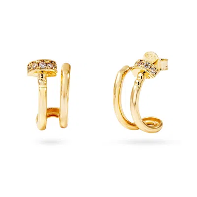 Onewildone Women's Gold You Light Up The Room Nail Earrings