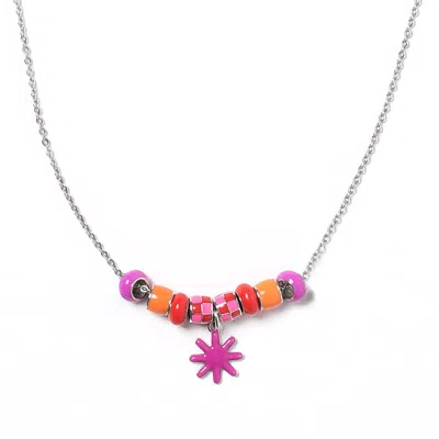 Pinnole Women's Pink / Purple Playstar Necklace