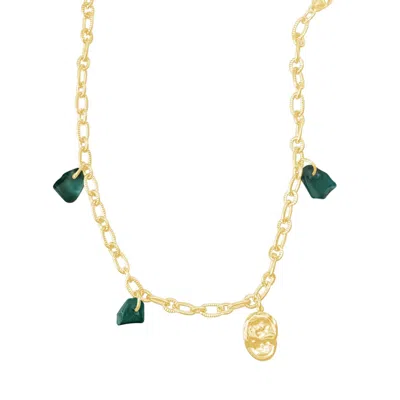 Glasstyk I/s Women's Rocky Anklet Blue Sea Glass