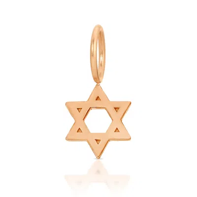 Maya Brenner Women's Charm Pendant - Star Of David Rose Gold