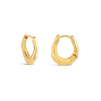 Dinny Hall Women's Gold Thalassa Small & Chunky Huggie Hoop