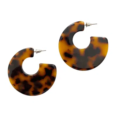 Smilla Brav Women's Black / Brown Earrings Panthèra