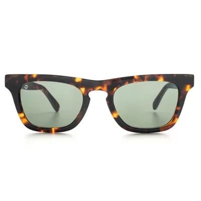 Faos Concept Men's Icaria In Marble Brown With Algae Green Lenses