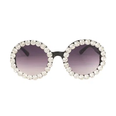 Jennafer Grace Women's Black Studio Jewel Sunnies In Coco