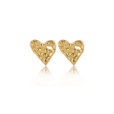 Cansui Design Women's Gold One Love Earrings