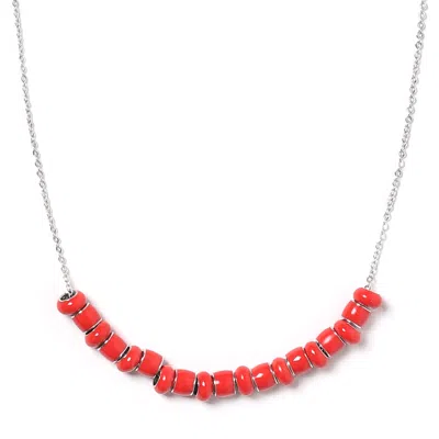 Pinnole Women's All Red Necklace