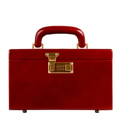 Time Resistance Large Red Leather Jewelry Box For Women - The Portrait Of  Lady