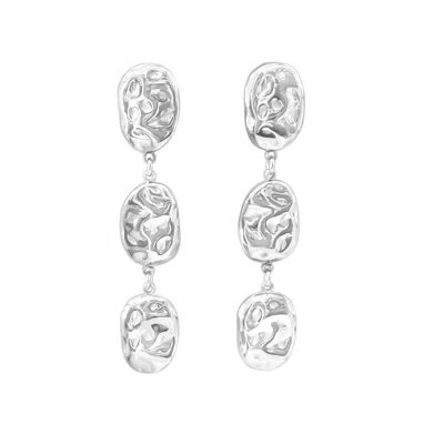 Glasstyk I/s Women's Silver Cliff Earrings Steel