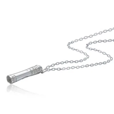 Cartography Men's Hundred Dolla Bill Y'all - Straw Necklace In Sterling Silver