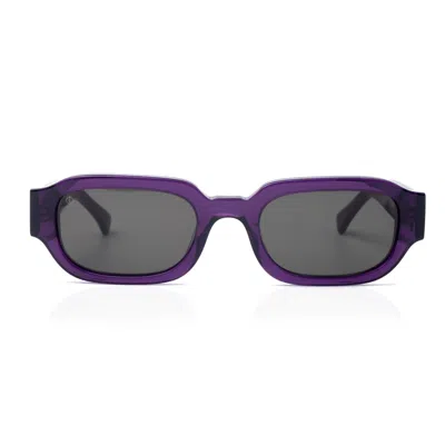 Faos Concept Women's Pink / Purple Mykonos In Crystal Purple With Shade Grey Lenses