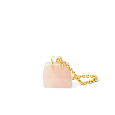 Already Mine Ny Women's Pink / Purple / Gold Rose Quartz Handbag Charm – A Touch Of Love & Harmony
