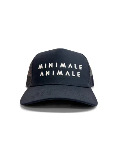 Minimale Animale Men's Sun Tease Mesh Hat - Black With White Logo