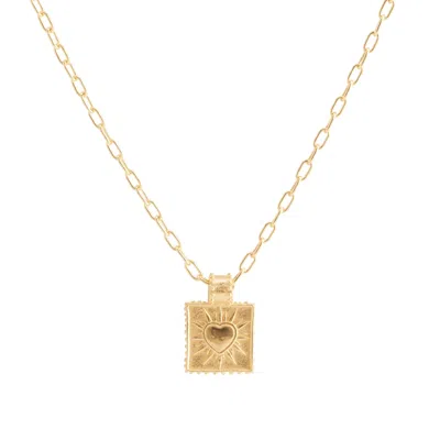 Rize Women's Heart Burst Necklace - Gold Vermeil