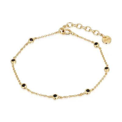 Alura Copenhagen Jewellery Women's Gold Venus Bracelet With Onyx