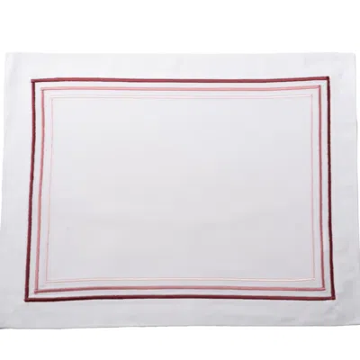 Km Home Collection Rose Gold Rosé Cotton Placemat Set