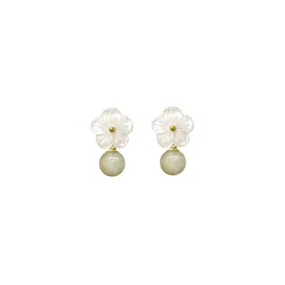 Alegoria Jewellery Women's Green / Gold Cleito Bon Bon Earrings Green