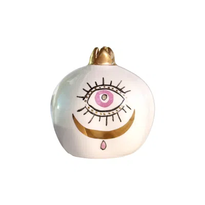 Sherie Boutik Lilac Eye & Gold Cresent Pomegranate