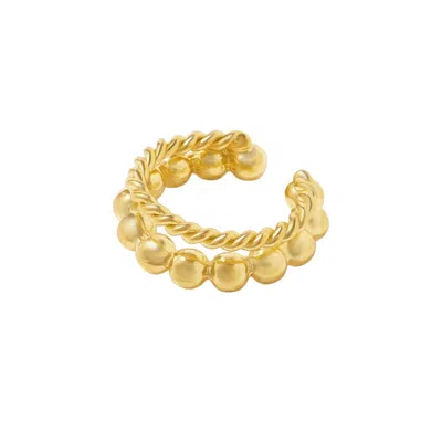 Tami&tami Women's Matias Dot Gold Ear Cuff