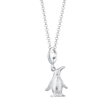 Lily Charmed Women's Sterling Silver Penguin Charm Necklace