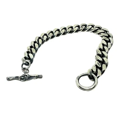 Tg-jewellery By Tamara Gervasio Men's Silver Celtic Dog Solid Curb Chain 12mm