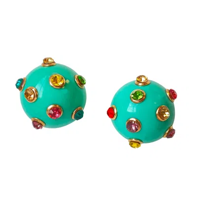 Smilla Brav Women's Green Earrings Ronda