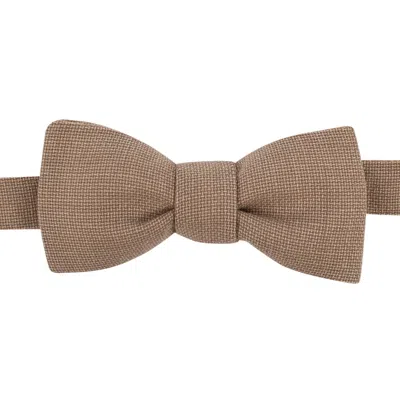 Le Colonel Men's Brown / Neutrals Latte Italian Wool Bow Tie