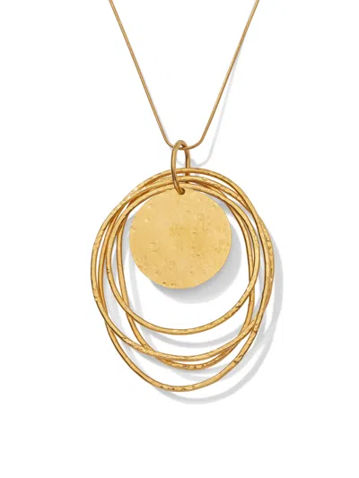 Jaredjamin Women's Peacock Dawn Gold Pendant Chain Necklace