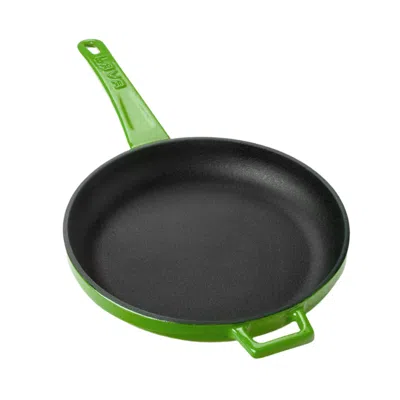 Turgla Home Cast Iron Round Green Cast Iron Pan With Handle