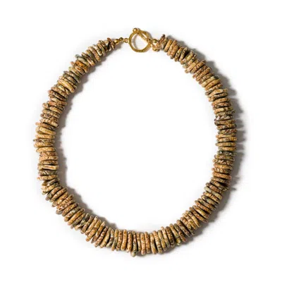 Kybele Studio Women's Neutrals Soleil Clay Necklace In Sand Howlite