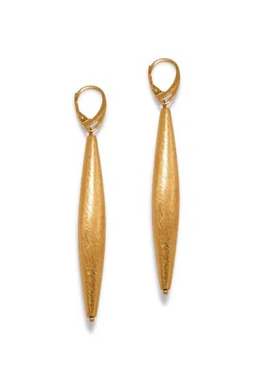 Jaredjamin Women's Zeppelin Cora One Drop Gold Earrings