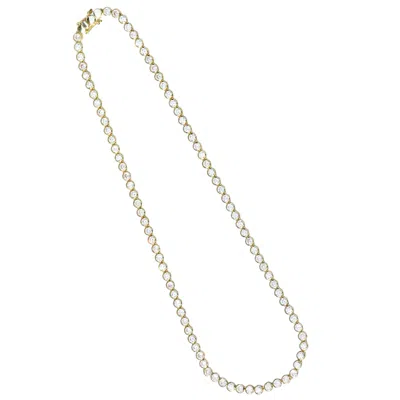 Native Gem Women's Solar Necklace- 14k Gold Vermeil