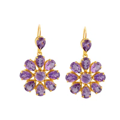 Emma Chapman Jewels Women's Pink / Purple Boston Amethyst Dangle Earrings