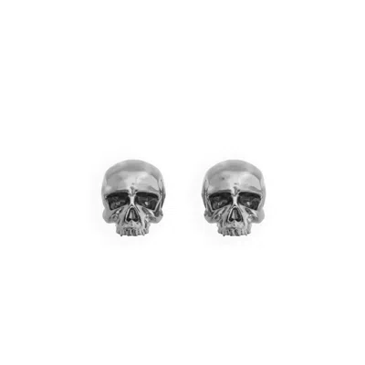 Bad Without Reason Women's Mini Skull Earrings - Sterling Silver