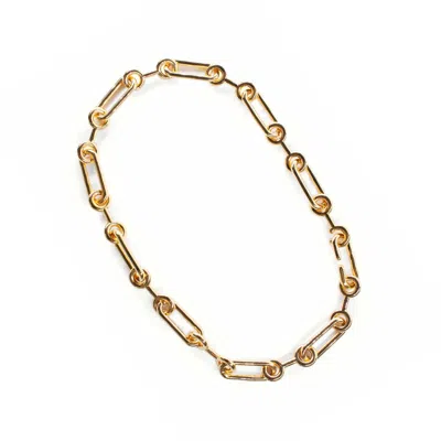 Outofoffice Women's Gold Future Polished Necklace Statement Bold