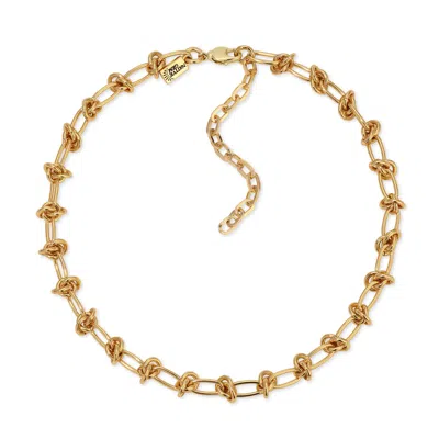 Native Gem Women's Gold Knot Necklace