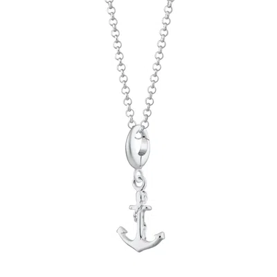 Lily Charmed Women's Sterling Silver Anchor Charm Necklace