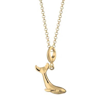 Lily Charmed Women's Gold Plated Whale Charm Necklace