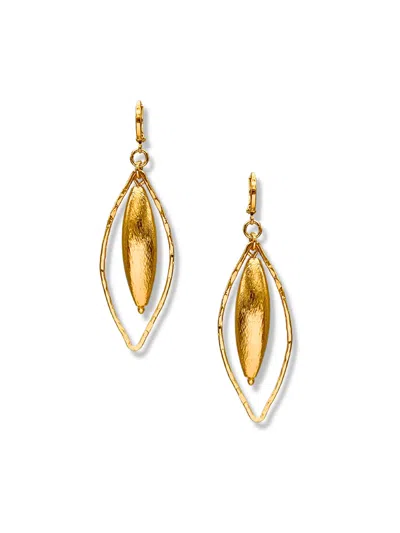 Jaredjamin Women's Zeppelin Haley Gold Leverback Earrings Small