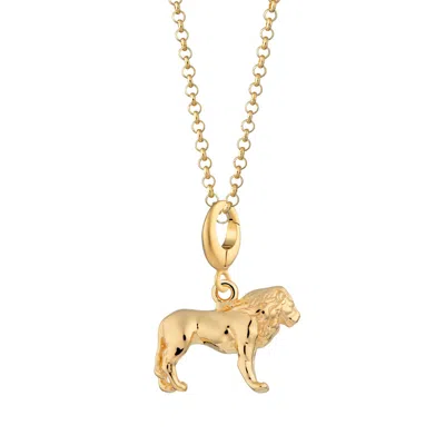 Lily Charmed Women's Gold Plated Lion Charm Necklace
